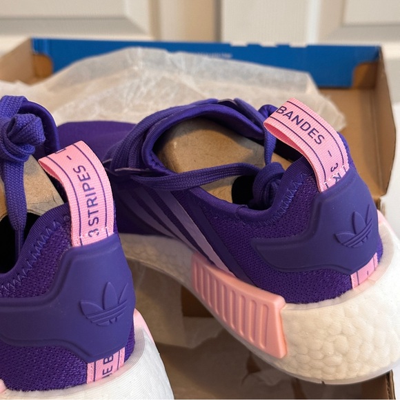 New Adidas NMD R1 Shoes Sneakers Purple Pink Womens 6.5 - Picture 7 of 7